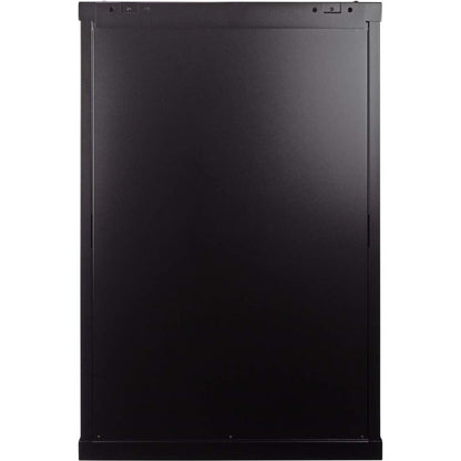 Navepoint 18U Deluxe IT Wallmount Cabinet Enclosure 19-Inch Server Network Rack with Locking Perforated Door 24-Inches Deep Black with/Shelves