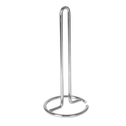 Spectrum Chrome Paper Towel Holder Countertop Kitchen Organizer, Easy Tear Modern Freestanding Kitchen Hand Towel Roll Stands Vertical for Standard and Large Paper Towel Rolls with Durable Steel Base