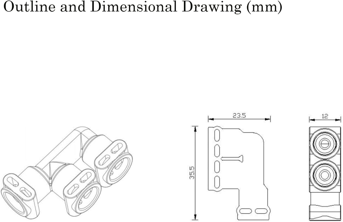 Fluid Connector F-form 66821 for Jura Thermoblock 2003, Coffee Machine Water Line, Steam Connection Joint