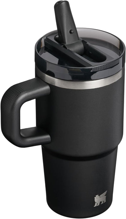 STANLEY Quencher ProTour 20 oz Tumbler - Leakproof Lid, Built-In Straw & Handle | Insulated Stainless Steel | BPA-Free | Black 2.0