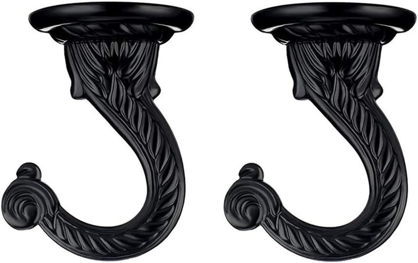 2 Sets 55mm/2.17" Heavy Duty Ceiling Hooks, Metal Ceiling Hooks with Hardware for Hanging Plants and Chandeliers