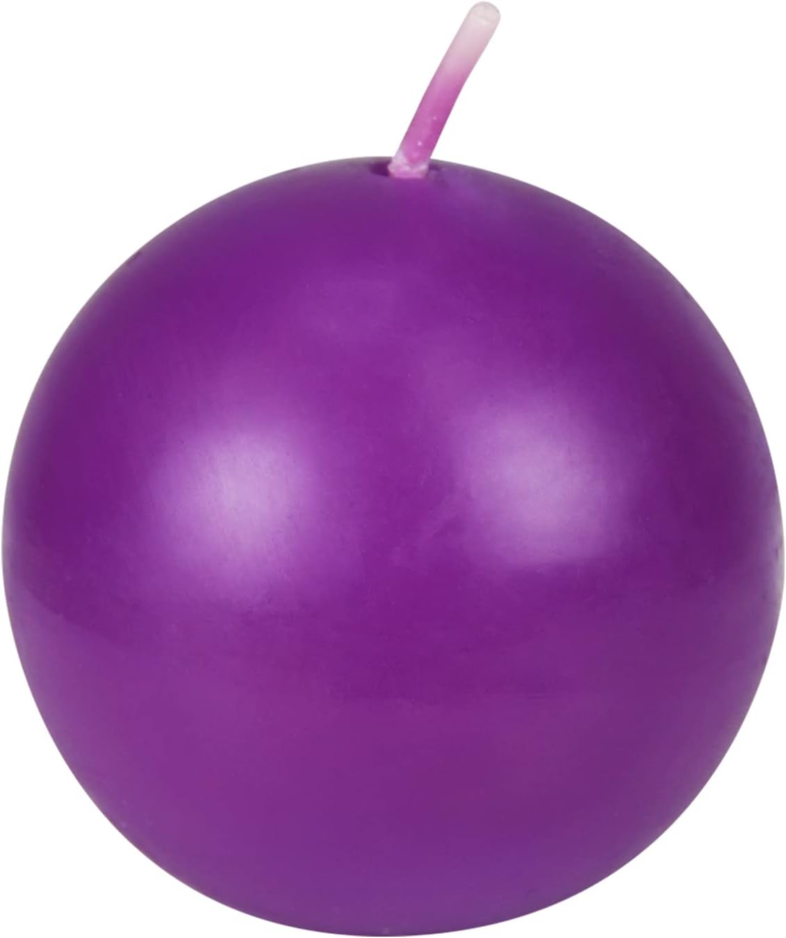 Zest Candle 12-Piece Ball Candles, 2-Inch, Purple