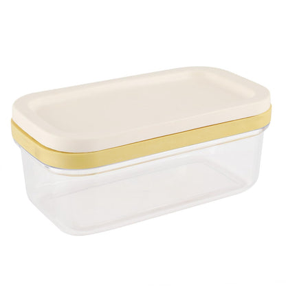 Yctze Butter Box Cheese Container with Cutting Net for Food Storage in Kitchen, Plastic Dish Box with Lid - Ideal for Cheese, Velveta and Butter Storage