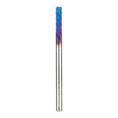 Amana Tool Spektra Coated Solid Carbide CNC Carbon Graphite Carbon Fiber Panel Cutting Router Bit Down-Cut, 46260-K, 1/8 D x 1/2 CH x 1/8 Shk x 2 L