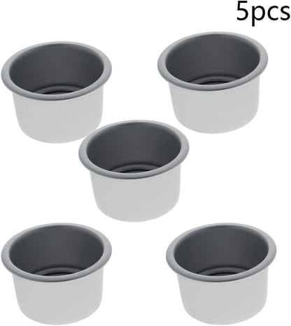 Othmro 5 Pcs Round Cake Pans with Removable Loose Bottom, Nonstick Aluminum Alloy Bakeware, Silver