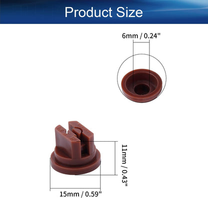 Yinpecly 20pcs Plastic Nozzle: 110 Degree Flat Fan Spray Tip for Industrial and Agricultural Applications