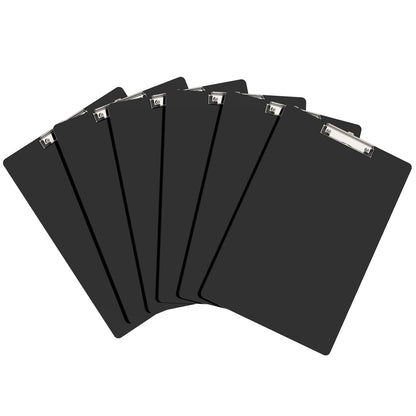 Macroclo Extra Large 11x17 Clipboards, Plastic Black Drawing Boards, Horizontal Clip Board, Vertical Layout. Suitable for Watercolor, Sketching, Painting. Art & Drafting Supply(Pack of 6)