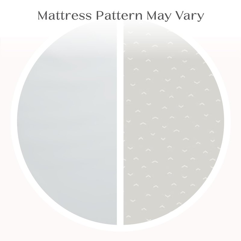 Delta Children Twinkle Galaxy Limited 4-inch Mini Crib Mattress - Premium Sustainably Sourced Fiber Core - Waterproof - GREENGUARD Gold Certified (Non-Toxic) - 5 Year Warranty - Made in USA