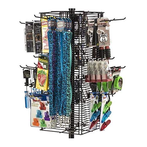 NAHANCO 8" Black Metal GWH8B Gridwall Peg Hooks (Pack of 12)