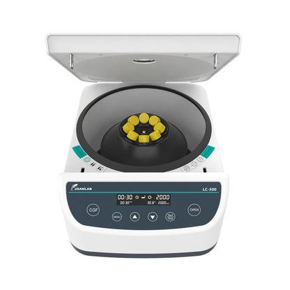 JOANLAB LC500-8P Lab Centrifuge with 4 Preset Programs - CGF/PRP/APRF/IPRF, 500-4000 RPM, 1967 x g, Holds 15ml & 2/5/10ml Tubes