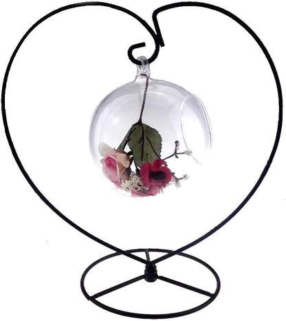 Heart-Shaped Iron Plant Stand for Air Plants - Stylish Hanging Holder