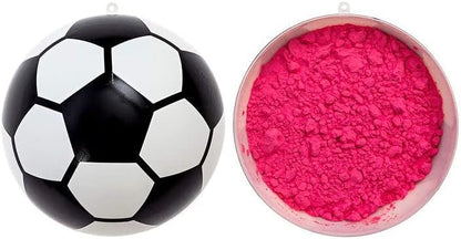 Ultimate Party Supplies Gender Reveal Soccer Ball | Blue and Pink Powder Kit | Non-Transparent | Gender Reveal Party