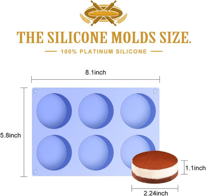 La Chat 4 PCS Candy Molds, Silicone Oreo Cookie Chocolate Molds for Candy, Cookies, Cupcake, Pudding, Jello