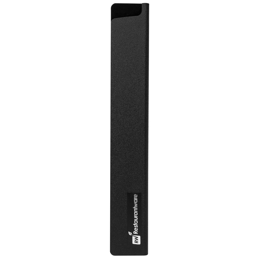 Restaurantware-Sensei 10 x 1.5 Inch Knife Sleeve, 1 Knife Protector - Fits Bread Knife, Felt Lining, Black Plastic Knife Blade Guard, Durable, Cut-Proof