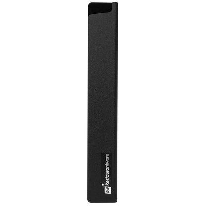 Restaurantware-Sensei 10 x 1.5 Inch Knife Sleeve, 1 Knife Protector - Fits Bread Knife, Felt Lining, Black Plastic Knife Blade Guard, Durable, Cut-Proof