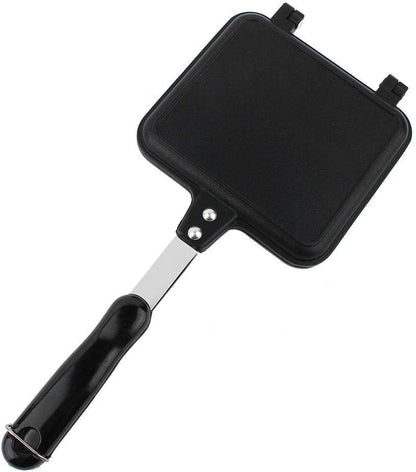 Double-Sided Non-stick Frying Pan, Grill Pan, Waffle Maker for Cake, Toast, Sandwich, Snack Griddle