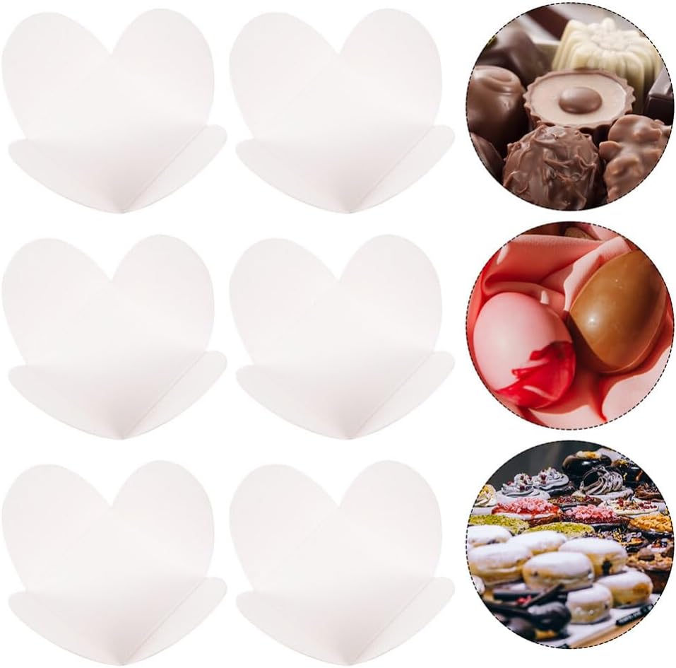 Chocolate Paper Candy Cups, 200pcs Truffle Wrappers, Cupcake Muffin Case Trays for Baby Showers, Bridal Shower, Wedding