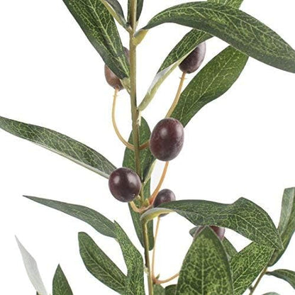 Artificial Olive Branch Stems 5pcs, 28 Inch