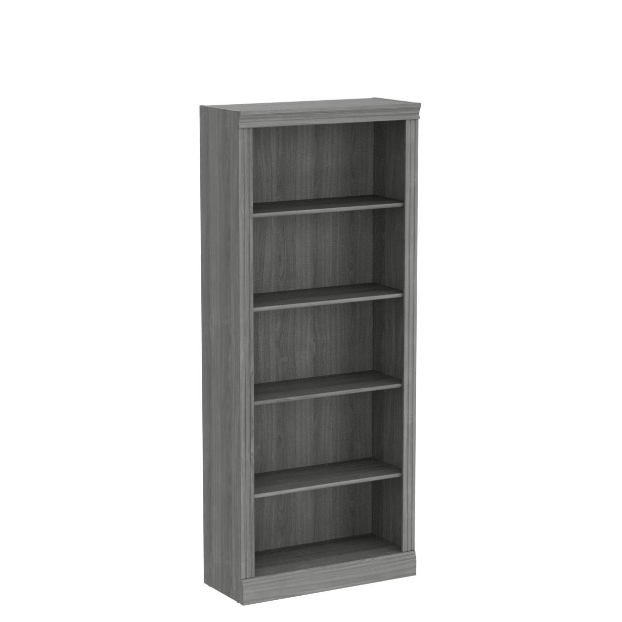 Bush Home Saratoga Tall 5 Shelf Bookcase - Set of 2 in Modern Gray
