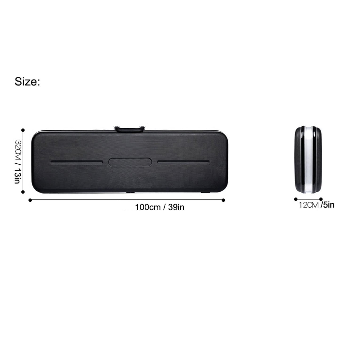 CSNBDMBBSH Recurve Bow Case, Compact Bow Case, Professional Hard Bow Case for Compound Bow Pillar Lock Foam Arrow Storage(Medium)
