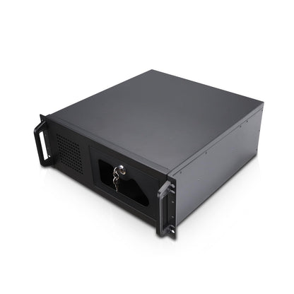 Rosewill 4U Server Chassis Rackmount Case | 7 x 3.5 Bays, 2 x 5.25 Devices| ATX, CEB Compatible | 1 x 120mm PWM Fan, 2 x 80mm PWM Fans | 2 x USB 3.0 | Front Panel Lock and Key | - RSV-R4100U