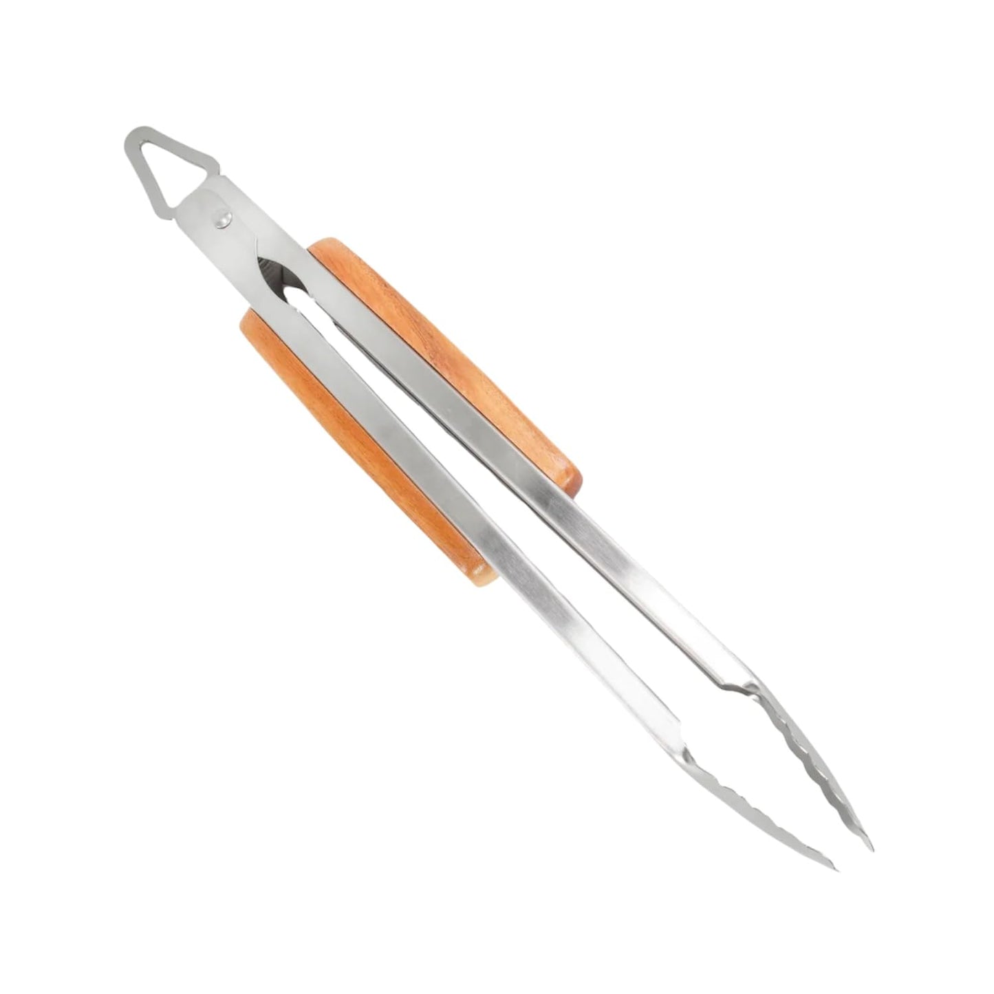 BBQ-AID Pro BBQ Tongs for Grill - 17" Professional Grade Barbecue Tongs for Cooking- Solid & Sturdy - Built with 304 Grade Stainless Steel and Acacia Wood - Heavy Duty Built to Last Kitchen essential.
