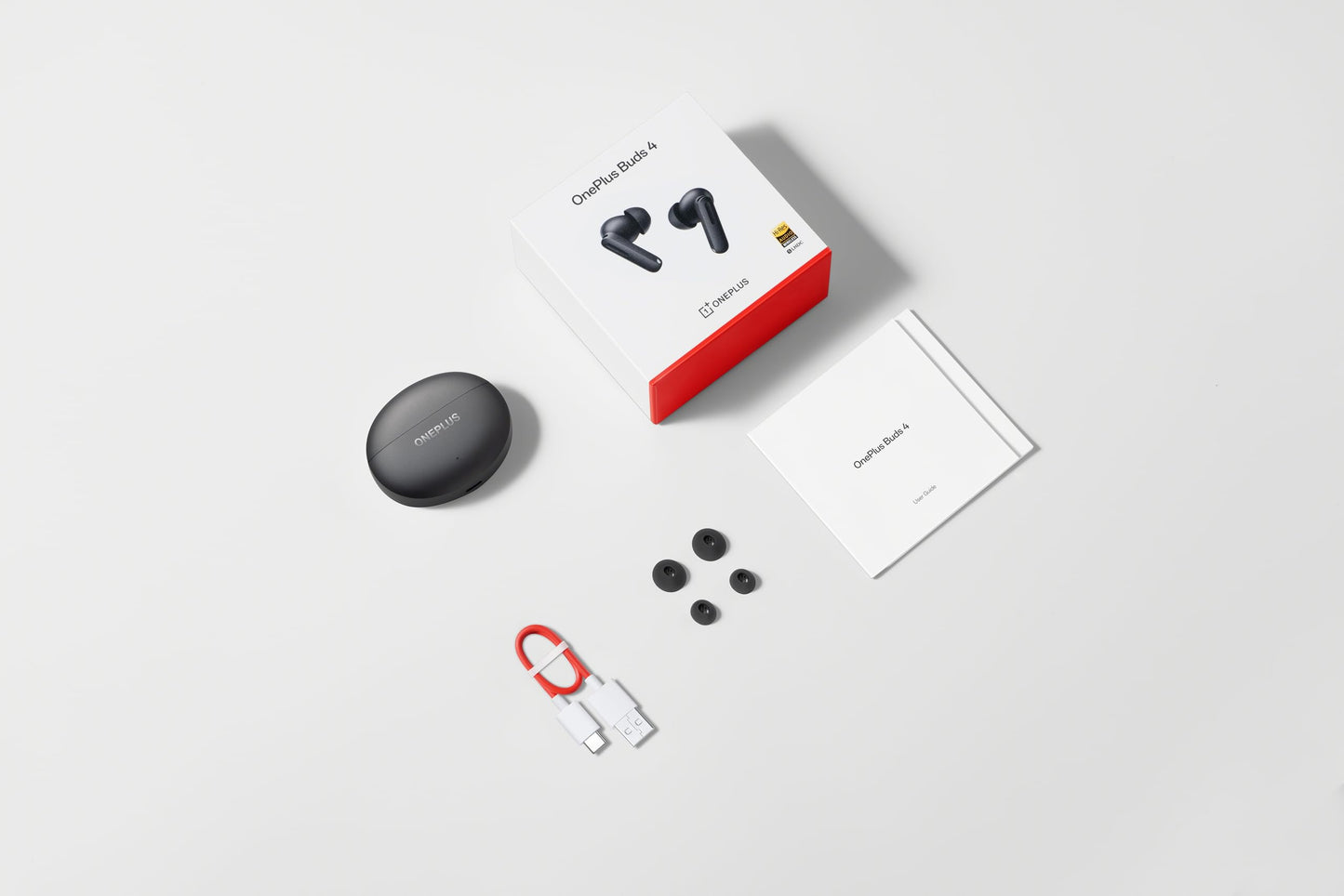 OnePlus Buds 4, Bluetooth Wireless Earbuds, Storm Gray, E513A, in-Ear Headphones with Active Noise Cancellation
