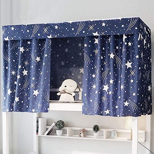 Adela Dorm Home Bunk Bed Curtains - Breathable Dustproof Single Sleeper Bed Canopy Blackout Cloth Curtain (1.15, 3PCS)