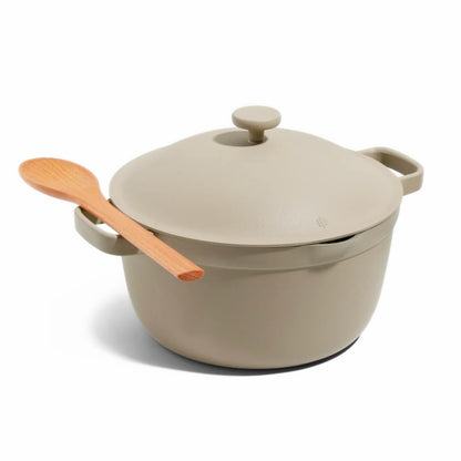 Our Place Perfect Pot | 5.5 Qt Ceramic Pot with Lid & Spatula | Patented 8-in-1, PFAS-Free Nonstick, Non-Toxic Cookware | Induction & Oven-Safe up to 450°F | Steam