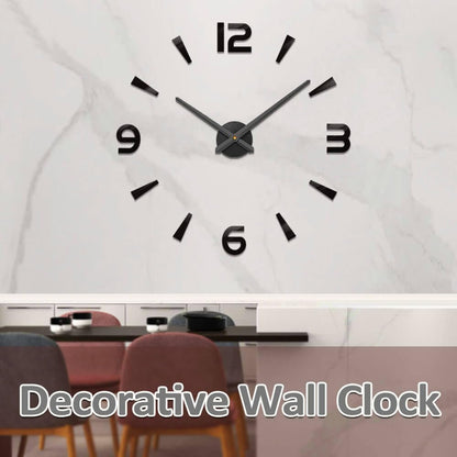 Mintime Large DIY Wall Clock, Battery Operated, Modern Decorative Clock for Living Room/Office