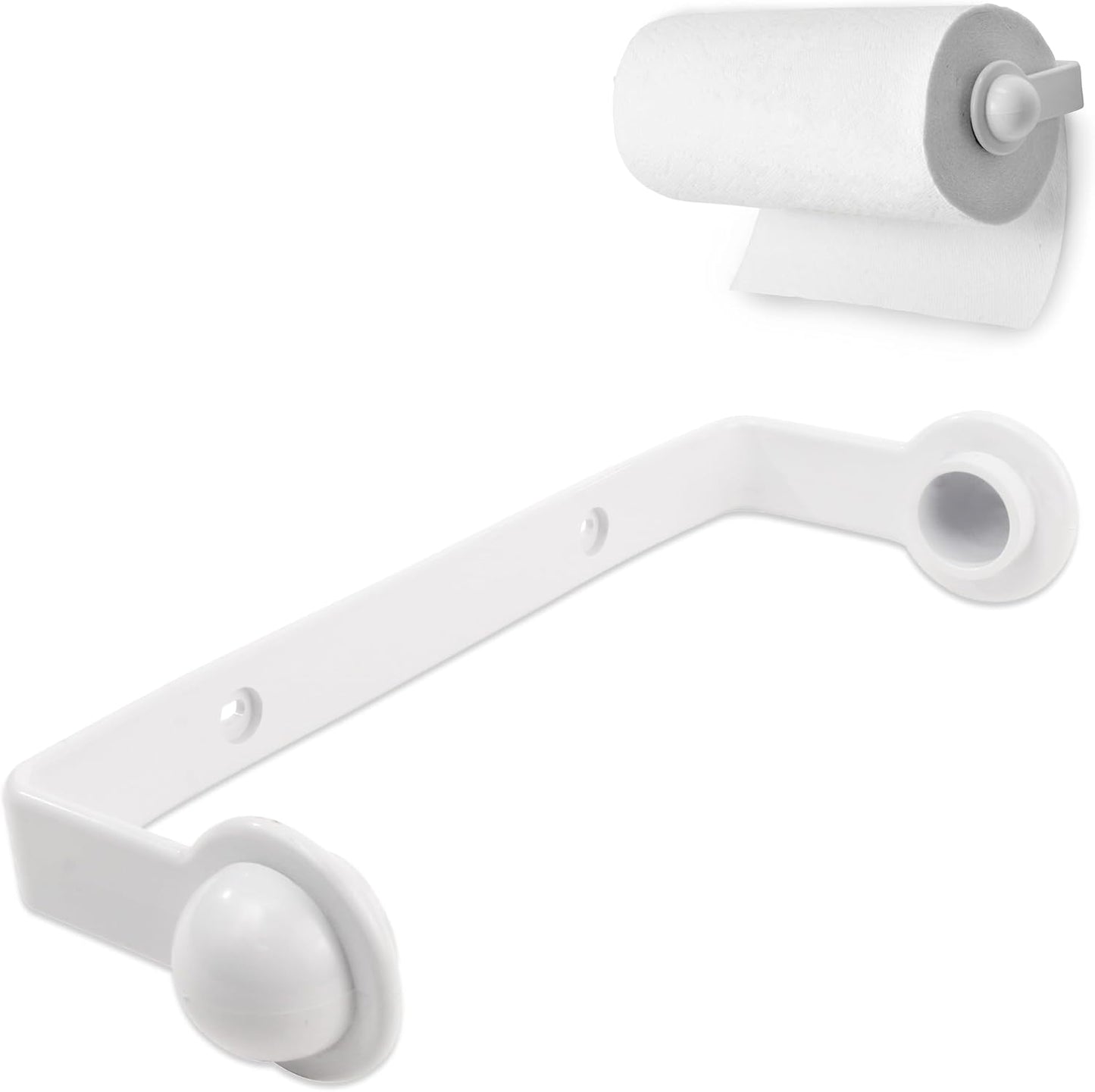 Spectrum Paper Towel Holder for Under Cabinet - Minimalist Hanging Wall Mount for Kitchen, Fits Standard & Jumbo Rolls