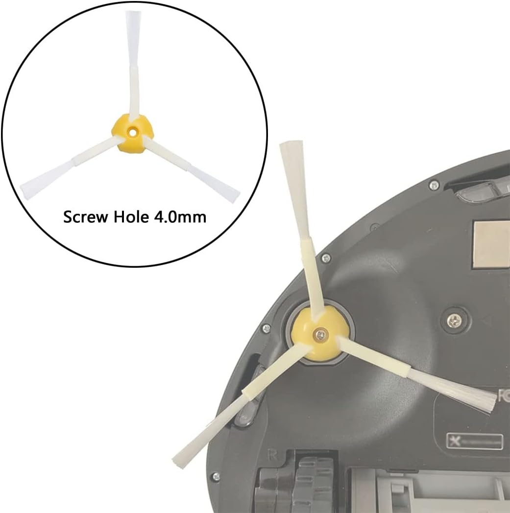 2-Pack 3-Armed Side Brush Compatible for i-Robot Roomba 600 Series 694, 692, 690, 680, 660, 665