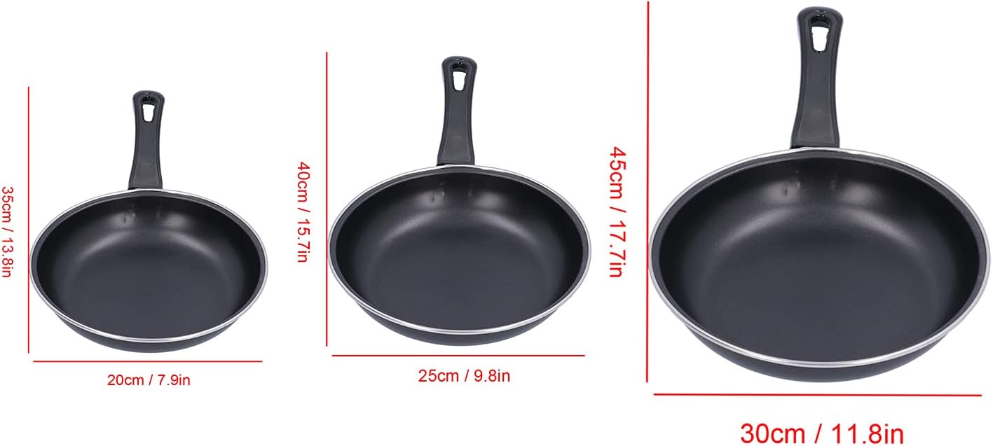 AUNMAS Nonstick Frying Pan, Mini Stainless Steel Cooking Pan, Thickened Wall Skillet for Induction Cooker