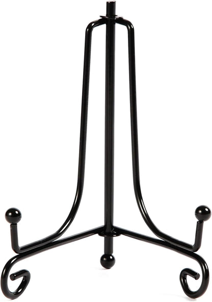Juvale 4 Pack Iron Easel Display Stand, 5 Inch Decorative Easel for Tabletop, Plates, Pictures, Paintings