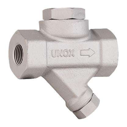 UNOX 3/4" Thermodynamic Steam Trap Max 600 psi Working Pressure, Threaded Forged Steel Body, Max 752°F Working Temperature For High-Pressure Steam Systems, Boilers, Refineries, Power Plants, and HVAC