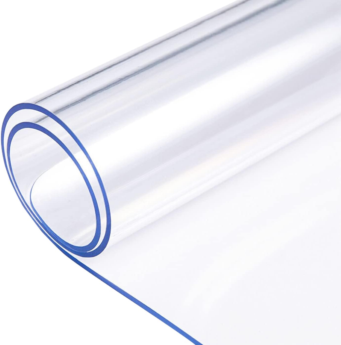 20X36 Inch 1.5mm Table Protector Clear Plastic PVC Tablecloth Water Resistant Tabletop Protector Wood Furniture