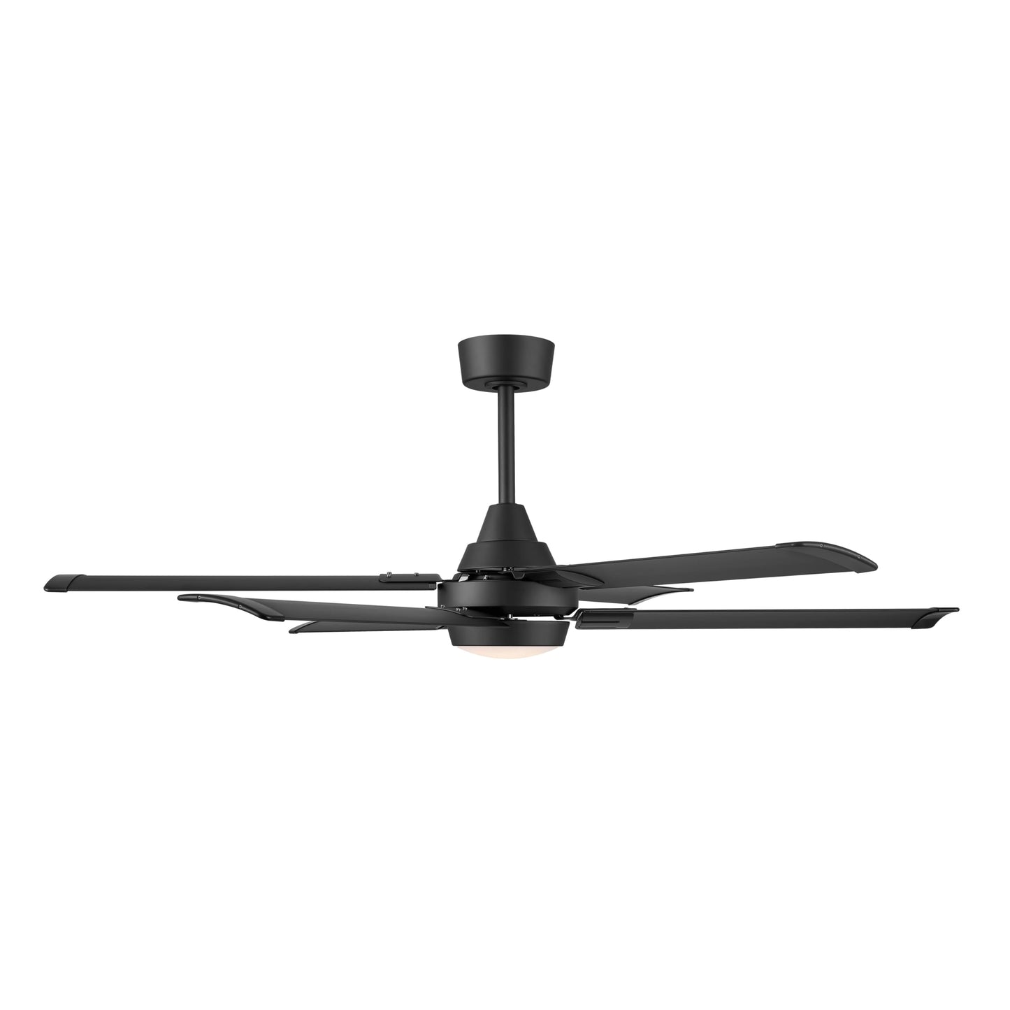 MINKA-AIRE Soarin 56" 6-Blade 5CCT LED Smart Ceiling Fan - Coal and Coal Blades with White Lens