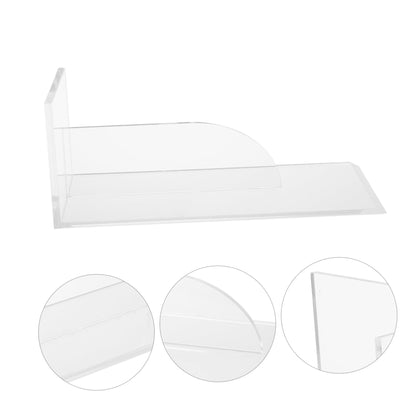 Hoement 1Pc Acrylic Cake Scraper Smoother Baking Tool and Reusable for Cake Cream Fondant and Dough Decoration and Easy to Clean Transparent Design
