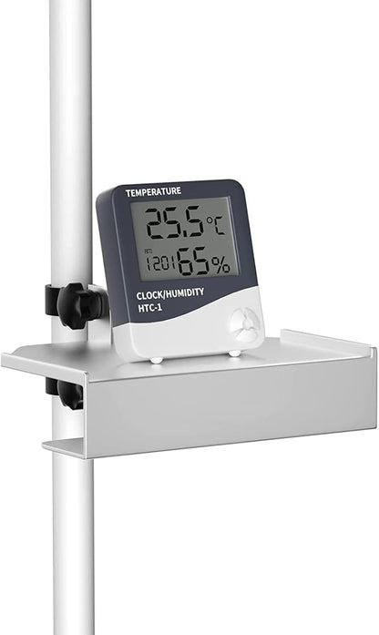LAYOND 2 Pack 16mm 19mm 22mm) Metal Grow Tent Shelf, Sturdy Grow Tent Corner Shelf for Camera, Hygrometer, Humidifier