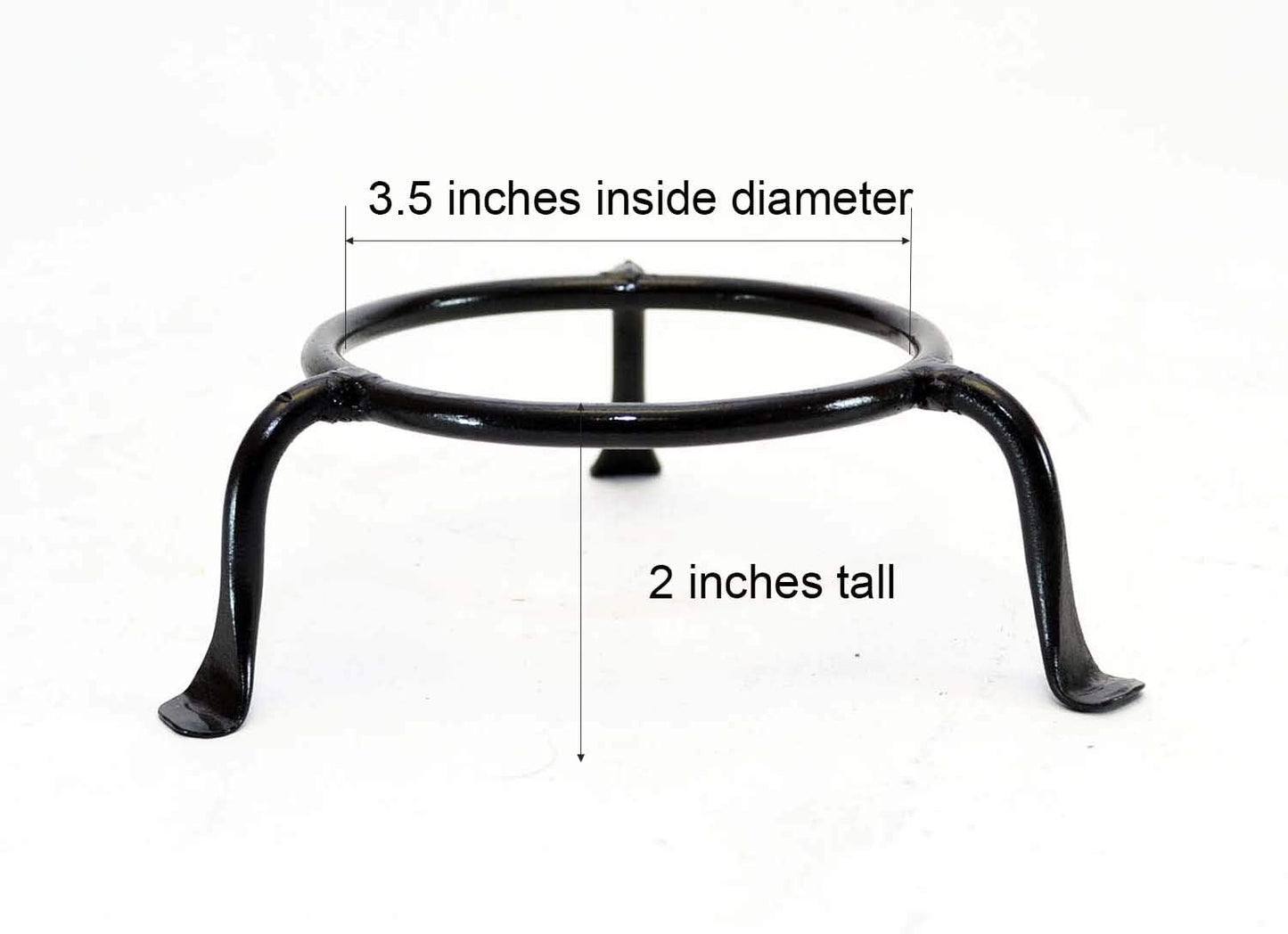 Basic Iron Display Ring Stand - 3.5 Inside Diameter x 2 High for Displaying Rings