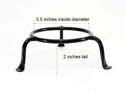 Basic Iron Display Ring Stand - 3.5 Inside Diameter x 2 High for Displaying Rings