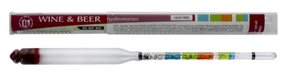 Triple Scale Hydrometer for Wine and Beer