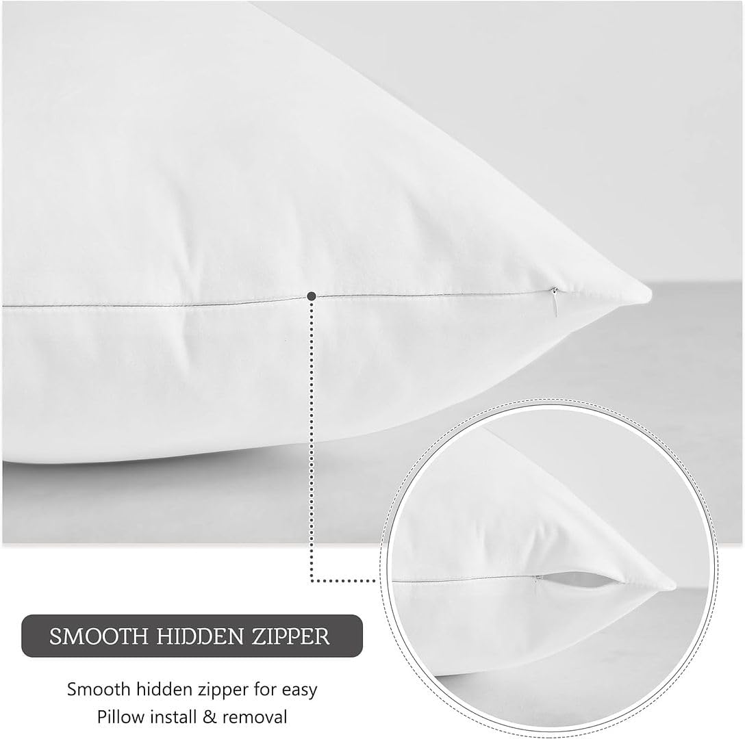 20 54 Inch MoonRest Classic Microsuede Body Pillow Pillowcase - Ultra-Soft Plush - Hidden Zipper X - Burgundy