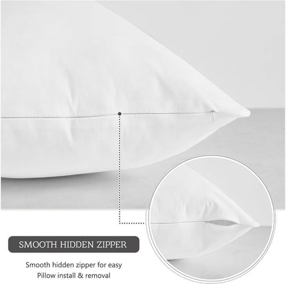 20 54 Inch MoonRest Classic Microsuede Body Pillow Pillowcase - Ultra-Soft Plush - Hidden Zipper X - Burgundy