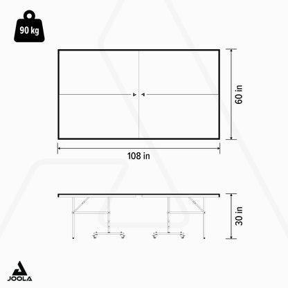 JOOLA NOVA Ping Pong Table with Waterproof Table Tennis Net Set - Quick Assembly - All Weather Aluminum Composite Surface - Tournament Quality - Indoor & Outdoor Compatible ‎Nova Plus