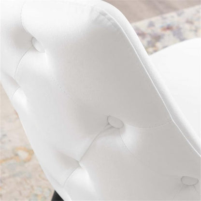 Modway EEI-3907-WHI Adorn Tufted Performance Velvet Dining Side Chair, White
