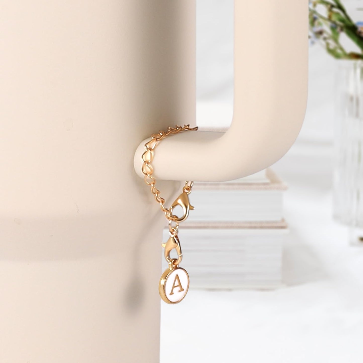 SAVITA Letter Charm Accessories for Stanley Cup, Personalized Name ID Handle Charm