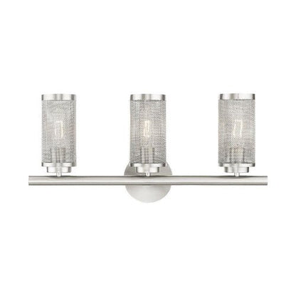 Livex Lighting 3 Light Brushed Nickel Bath Vanity, 14123-91