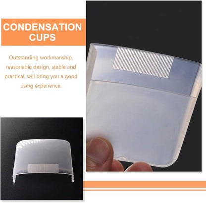 10pcs Plastic Water Box for Rice Cooker, Mini Essentials, Steam Catcher, Condensation Collector, White
