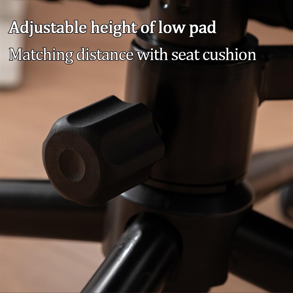 Ergonomic Office Chair with Back Support, Adjustable Height Meditation and Yoga Seat, Cross Legged Desk Chair for Home and Bedroom